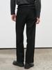 GENERALIDEA Man Classic Single-Pleat Wide Slacks [Black] / Sbe4M11007