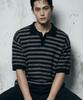 CHAMBROS Oversized Collared Short Sleeve Knit [Black]