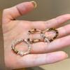 Maillard Vintage Geometric Flower Tiger's Eye Open Ring Simple Index Finger Ring Jewelry