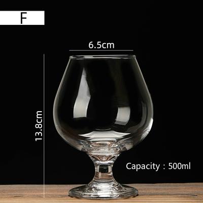 Cognac Brandy GlassTransparent High Capacity Goblet Red Wine Glass Scented Cup Suit Whisky Vodka Bar Restaurant Drinking Vessel