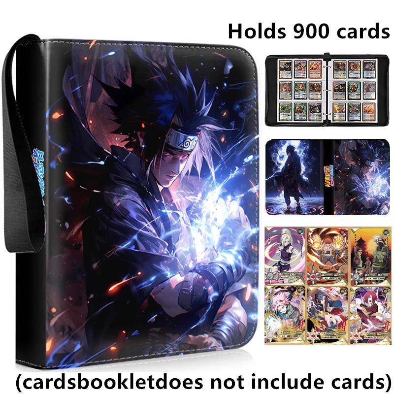 400pcs/900pcs Naruto Card Album Book Folder 4/9 Card Slots Collections Zipper Double Pocket Zipper Card Binder Holder