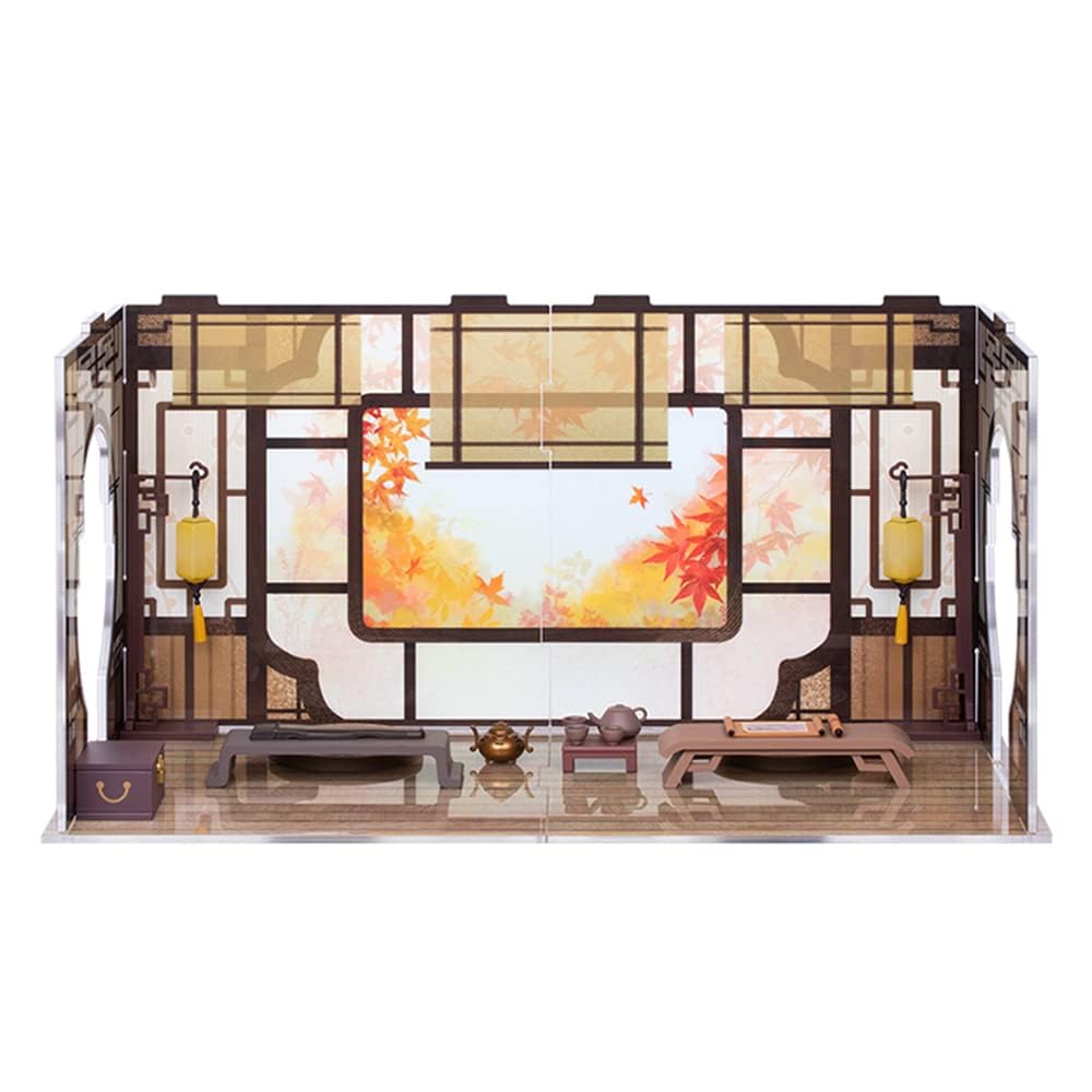 Anime Master of Eaves Window Character Q Version Figure Arrangement Scene Props Display Box "The Diabolism" Moyun-A&B Case/Storage