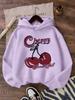 fashion cherry Design Hoodie Kids Children's Sweatshirt Harajuku Hoody for Boys Girls Autumn Winter Casual Hoodies