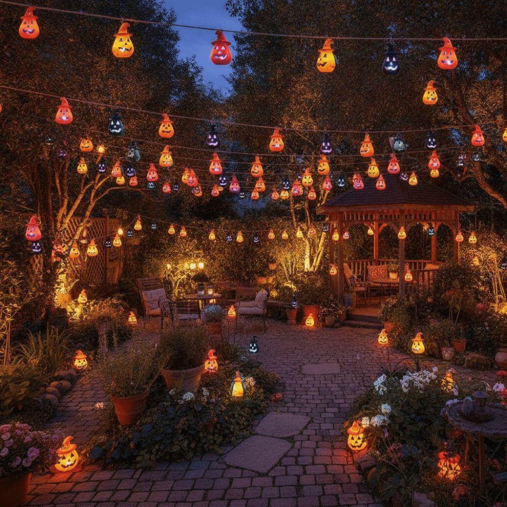Pure Orange Halloween Pumpkin Lantern Cell Battery Operated Electronic Candle Lamp Kids Adults