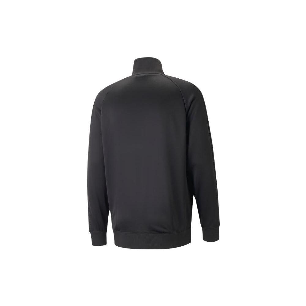 PUMA Logo Print Stand Collar Long Sleeve Jacket Men Jackets Black 620542-01