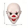 Scary Clown Halloween Mask - 3D Full Face Headgear, Haunted House Prop, Costume Party Cosplay & Halloween Party Decoration