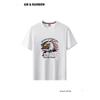 Foreign Trade Export To Domestic Sales Men's Clothing American Vintage Cotton Short Sleeve T-shirt Men's Summer Bottoming Shirt Print T-shirt