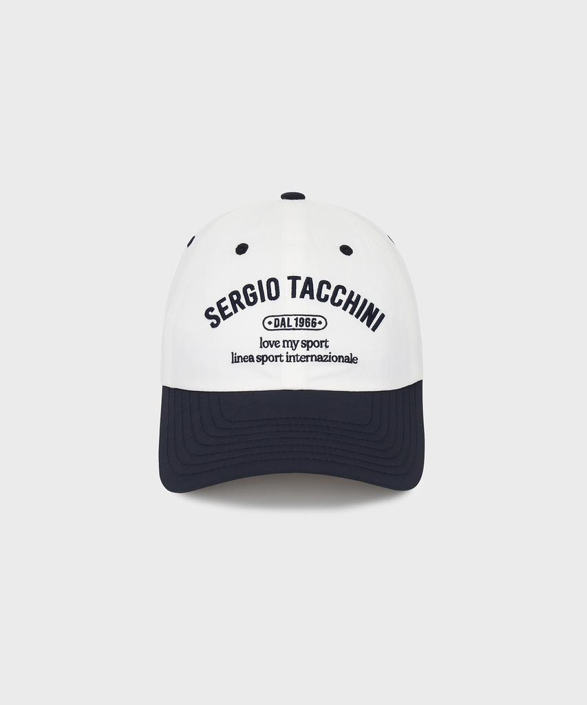 SERGIO TACCHINI U Lettering Woven Ball Cap (White)