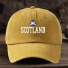 Men  Women Scottish Gaelic Letter Print Baseball Cap  Adjustable Snapback Hat Suitable for Outdoor Casual Wear Themed Even