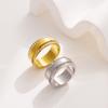 Personalized Trend, Diamond Index Finger Rings On Both Sides, Fashionable Couple Rings, Two Rows of Diamond Rings