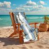 Ultra-Soft Beach Towel with Christmas Santa Claus Theme,Ideal for Pool - Camping, Diving - Perfect Travel Essential, Vibrant Beach Towel.