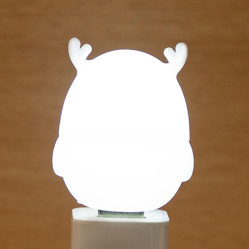 Heart-Shaped LED USB Night Light with Power Bank - White, Warm, Blue, Pink for Bedroom or Dorm Table 
