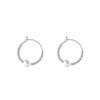 Simple Pearl Earrings Female Sense of Senior Sense of Light Luxury Earrings Hundred with Non-colour-flopping Fashionable and Versatile Earrings