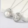 Real 925 Sterling Silver Fashion Natural Animal Pearl Set Jewelry-Making DIY Empty Tray Necklace & Ring for Women