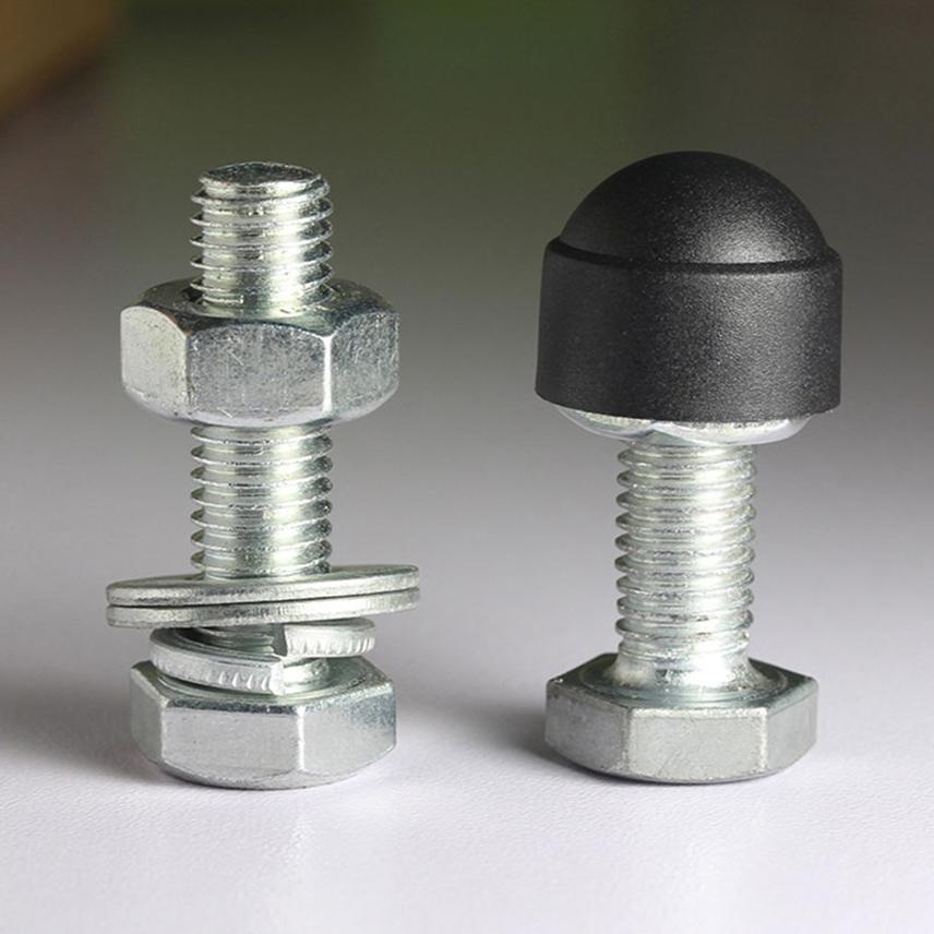 10Pcs Screw Caps Nut Covers Hexagon Plastic Screw Decorative Nut Bolt Door Lock Dome Protection M4 M5 M6 M8 M10 M12