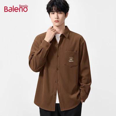 Baleno Men's Lightweight Corduroy Long Sleeve Shirt