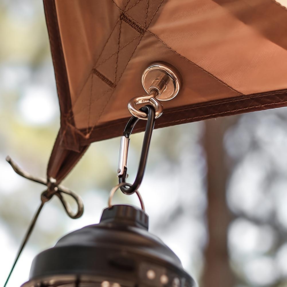 Portable Outdoor Magnetic Hook, Accessory with Hanging Buckle for Camping Lights, Tent, Awning, Carabiner, Etc.