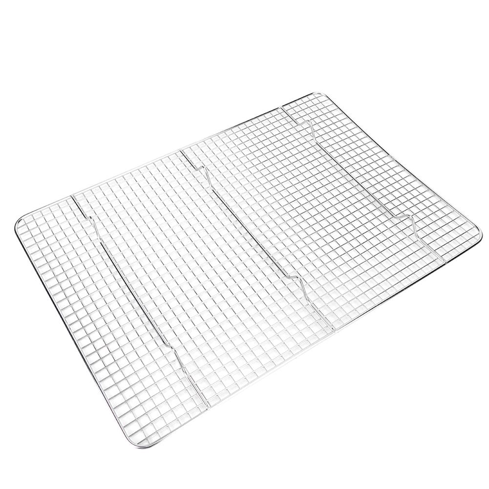 Stainless Steel Roasting Cooling Rack Grid RustProof Draining Rack Tray for Cooking Baking BBQ