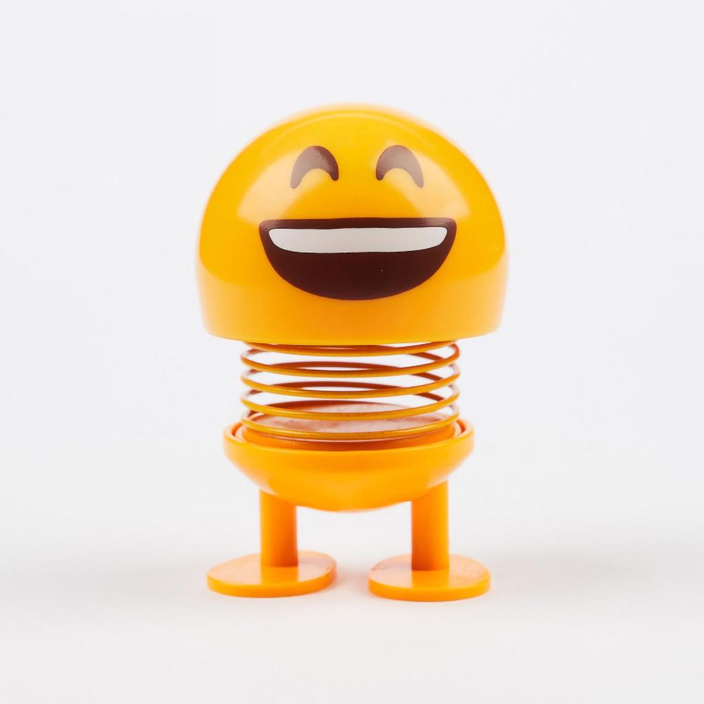 Zabawka z potrząsaną głową na wiosnę Urocza buźka Lalka emocji do samochodu Dekoracja wnętrza na deskę rozdzielczą samochodu