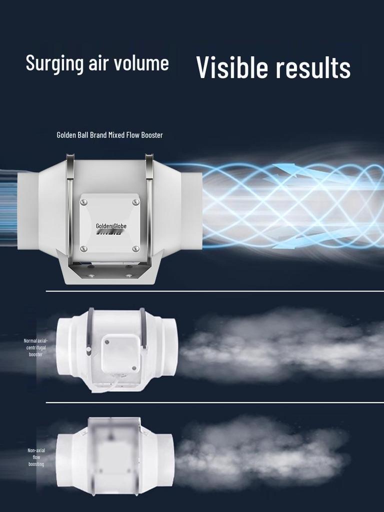 Silent High-Suction Exhaust Fan for Kitchen & Bathroom Ventilation