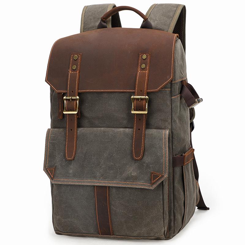 Seven-Color Cotton Shoulder Photo Bag Canvas Slr Camera Bag Waterproof Dye Leisure Backpack Travel Camera Portable