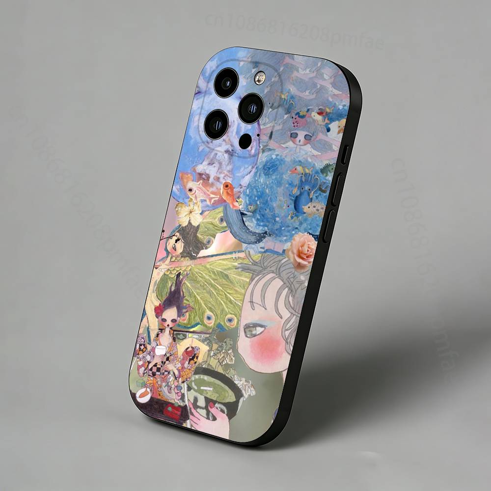 

A-Aya T-Takano Girl Art Phone Case For iPhone 17,16,15,14,13,12,11 Pro,Max,Plus,X,XS,XR,SE,Mini iPhone12mini