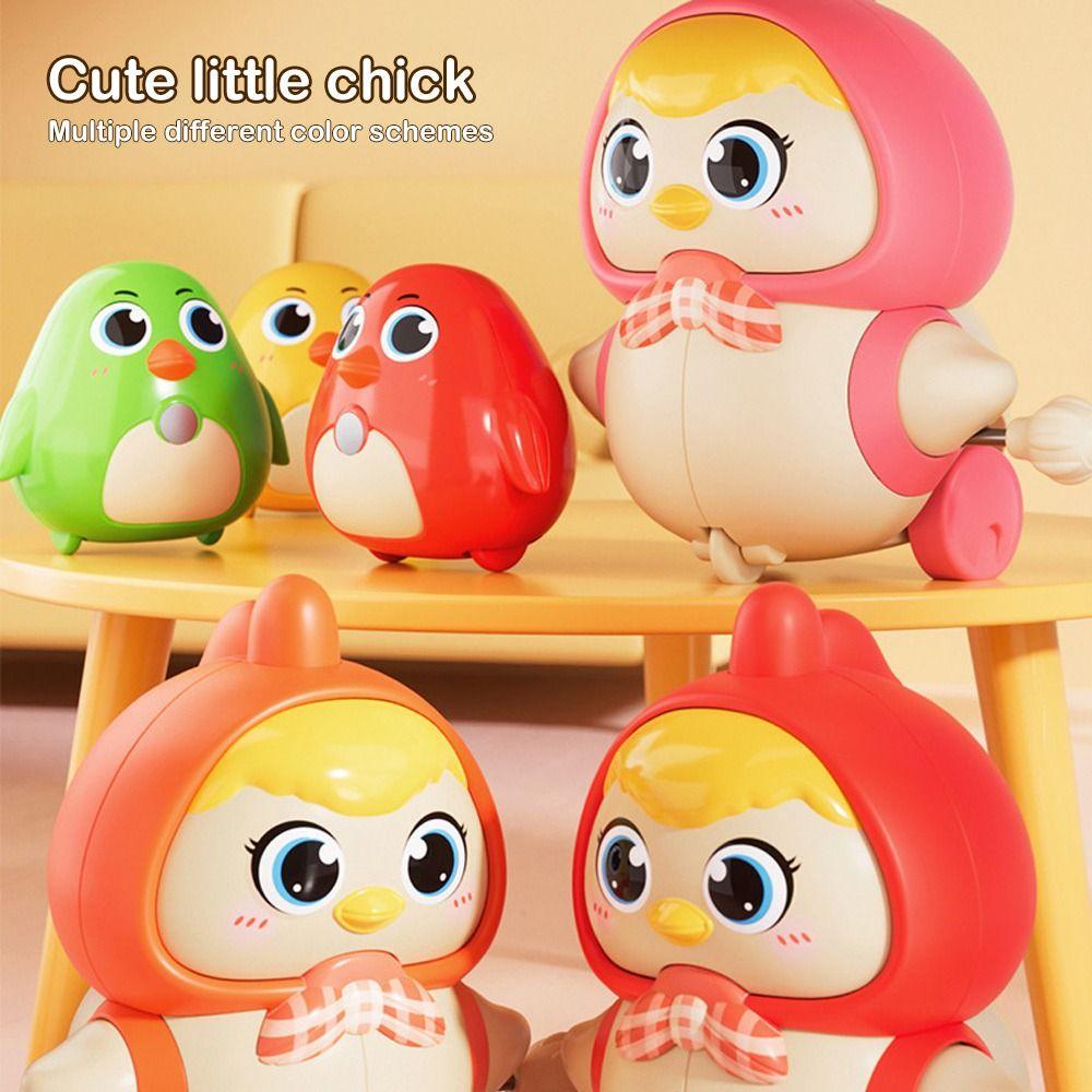 4pcs Set Sensory Exercise Walk Chicken Toys Intelligent Wind-up Toy  for Baby Walking