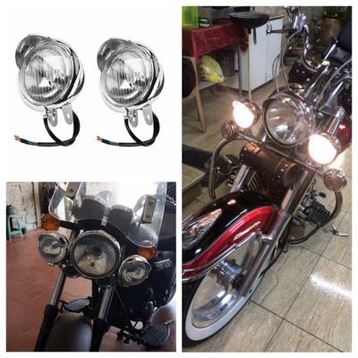 12v Uniwersalny chromowany kolor ABS Motocyklowe światła przeciwmgielne Lampa przednia