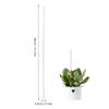 1 Set Transparent Acrylic Plant Stake Vine Climbing Support Garden Accessories Orchid Clips Potted Plant Bracket Durable Easy