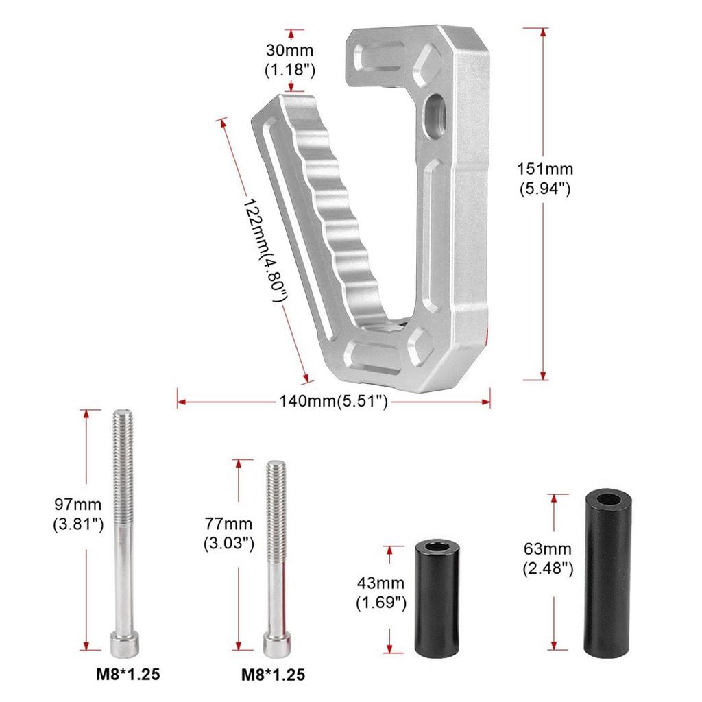 Aluminum Grab Handles Supplies for Jeep Wrangler JK 2007-2018 2PCS