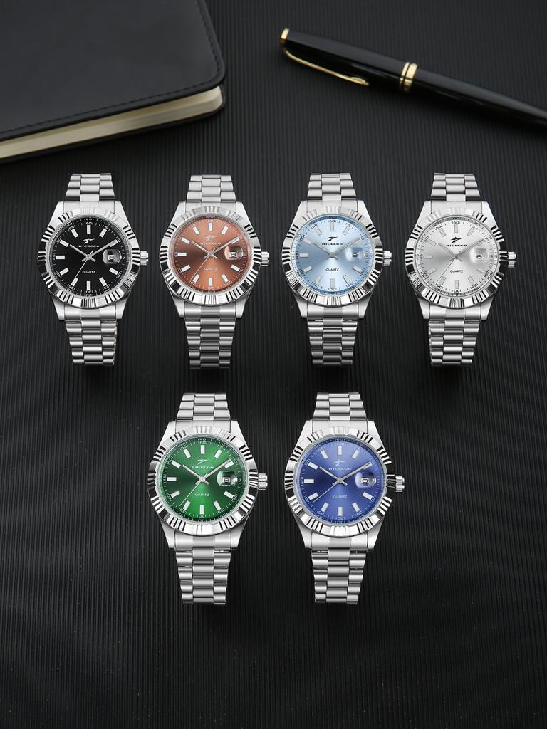 Men's Round Pointer Quartz Watch Stylish and Durable Design Suitable for Daily Wear an Excellent Gift for Him