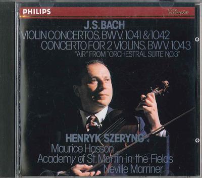 CD SIR NEVILLE MARRINER  Bach Violin Concerto In E Bwv 1042 4168812 PHILIPS Japan Classical Used