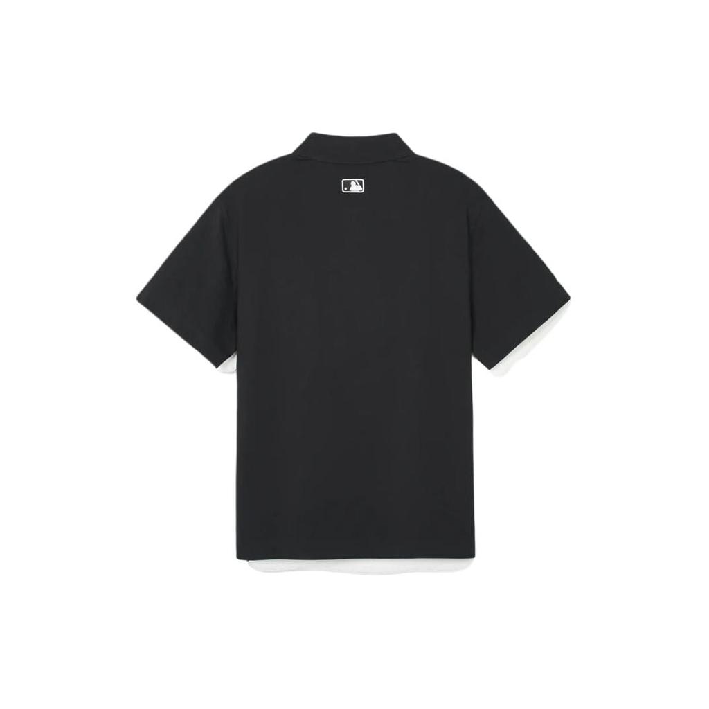 MLB New York Yankees Polo Shirts Men's Black Polo Collar Moderate Other 3APQV0243-50BKS