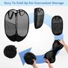 Popup Mesh Laundry Basket Hamper Collapsible And Portable Clothes Washing With Reinforced Carry Handle College Dorm Home Travel
