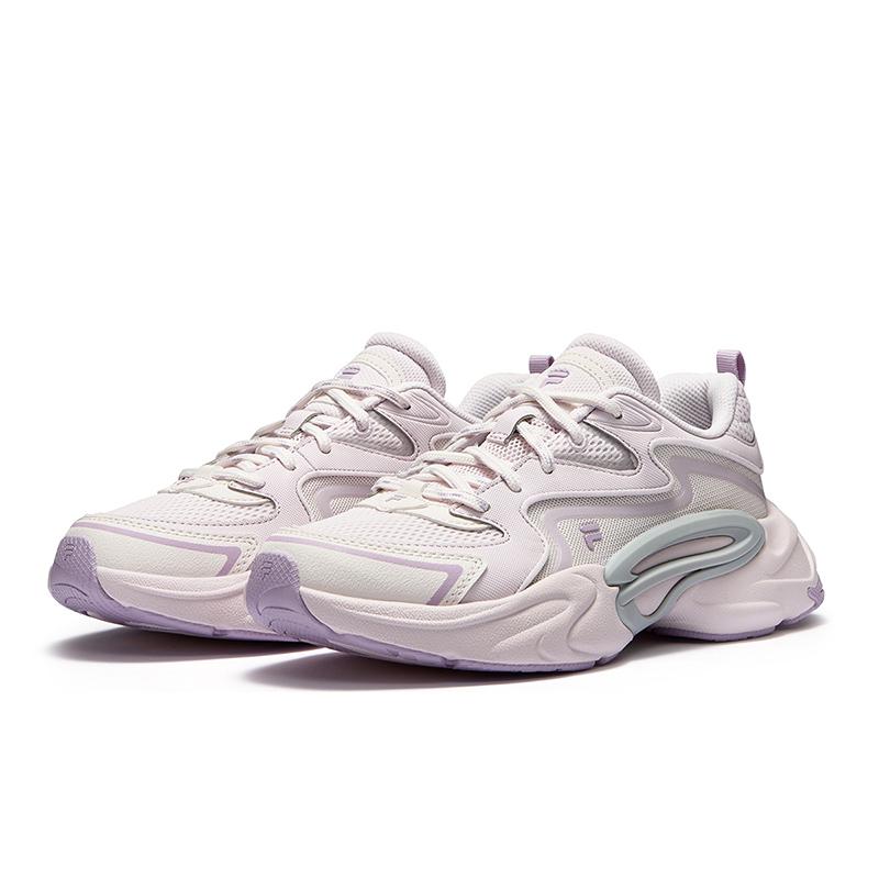 FILA Fusion Force DX Versatile Fabric Synthetic Leather Low-Top Casual Running Shoes Women sneaker Light-Pink T12W521101FCS