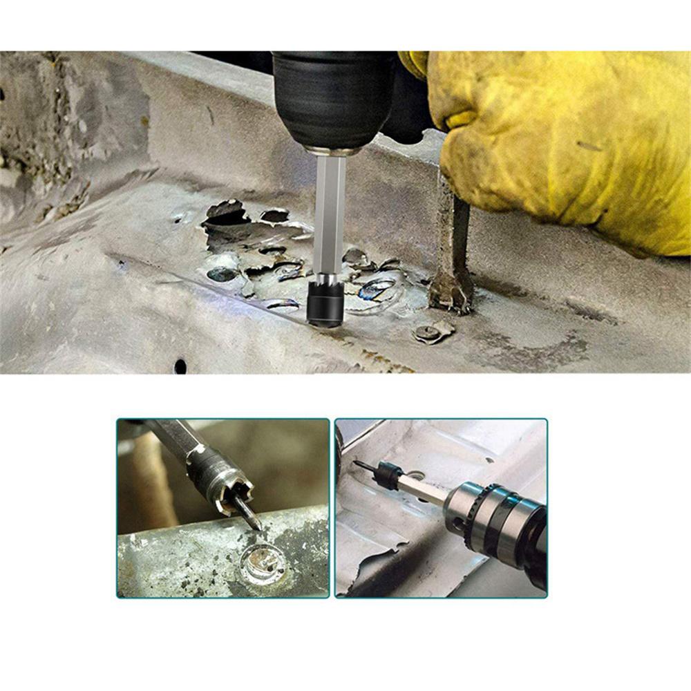 Double Sided Rotary Spot Weld Cutter Remover HSS Drill Bit Welder Cut Tool Kit