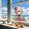 under The Sea Window Mermaid Animal Whale Clings Ocean Turtle Octopus Seahorse