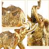 Lucky Elephant Statue,7" Elegant Elephant Figurine for Home Decor Unique and Sophisticated Ornament for Living Room, Table Centerpiece Shelfand