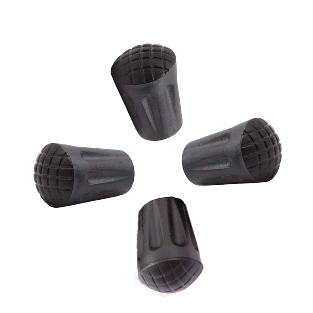Trekking Pole Cap Stock Cap Rubber Cap Replacement Stock Cap Lightweight Rubber Cap Climbing/Skiing/Walking/Hiking Wear-resistant General-purpose (4
