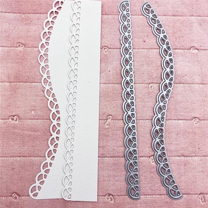 Lace Wave Metal Cutting Dies Paper Cut Card Making Template for DIY Scrapbooking Decorative Craft Mold Stamp and Dies