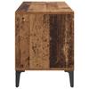 TV Stand Rustic Wood Look 100 x 34.5 x 44.5 cm Engineered Wood and Iron
