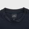Armani Exchange SS24 Letter Print Crew Neck Casual Sweatshirt Men sweatshirt Navy-Blue 3DZMSA-Z9N1Z-1583