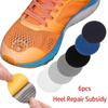 6pcs/set Shoe Repair Patch Stickers Heel Wear Anti-wear Round Patch Sneakers Repair Patches Shoe Mesh Repair Toe Holes Patches