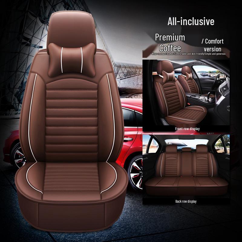 Full Leather Car Seat Cover, Universal Fit for Bin Yue, Emgrand GS, Vision, Boyue