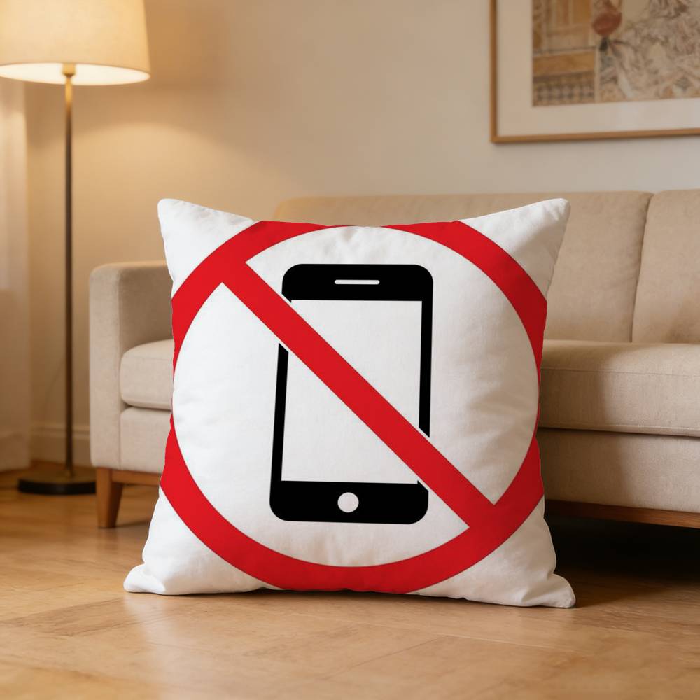 

Warning Icon Danger Banning Pillow Case for Sofa Living Room Home office Decor Protective Cover 30x30cm