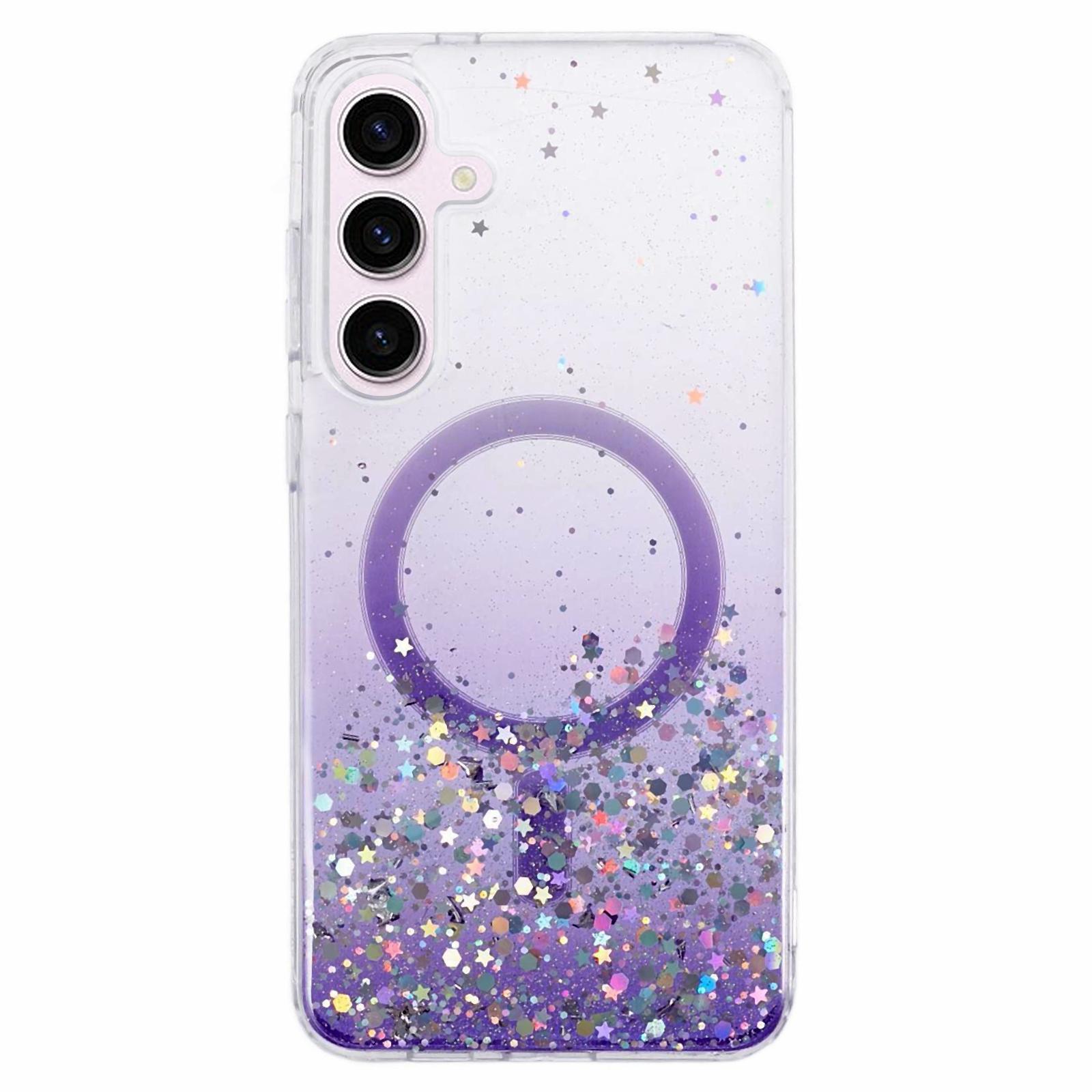 

Серія JTW Для Samsung Galaxy S24 Чохол з ТПУ+акрилу Захищений від падінь Епоксидний чохол для телефону Сумісний з MagSafe Purple