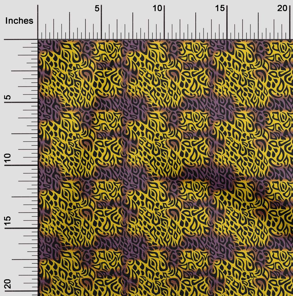 oneOone Cotton Flex Fuschia Pink Fabric Animal Skin Sewing Fabric By The Yard Printed Diy Clothing Sewing Supplies 40 Inch