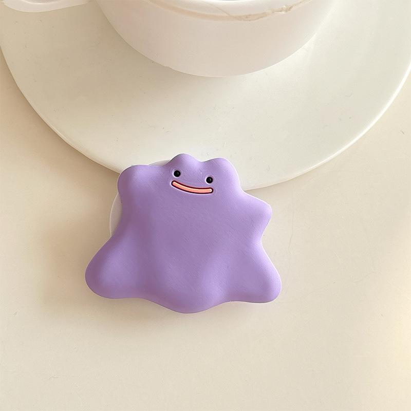 

Cartoon Silicone Cute Monster Mobile Phone Airbag Bracket Magnetic Back Sticker Retractable Desktop Watching Drama Stable And Portable