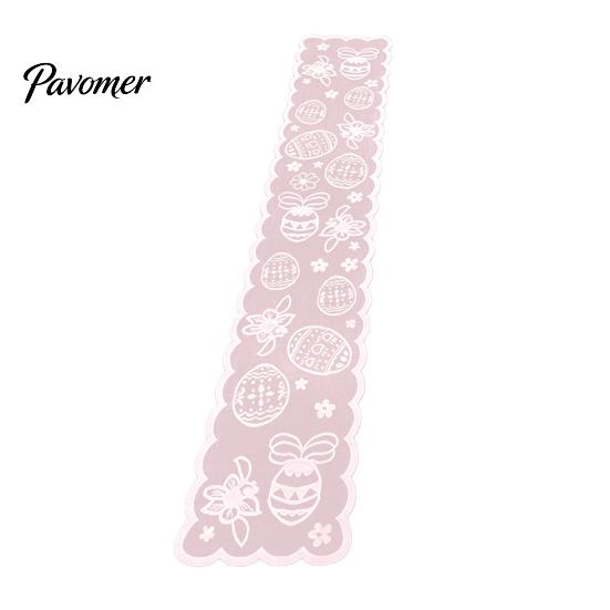 Easter Bunny Table Decoration Lace Runners, 72 Inch Spring Eggs Runner, Family Dining Runner Decorations for Home Room, Party and Supplies Soft Fabric
