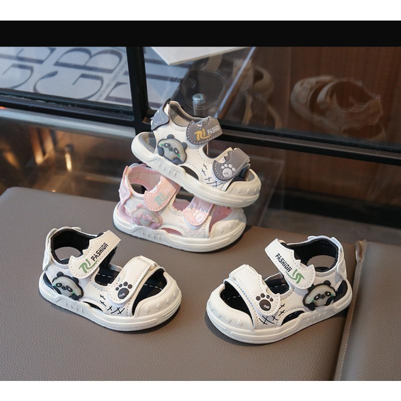 New Summer Luminous Closed-toe Sandals, Waterproof Soft Sole Toddler Walking Shoes